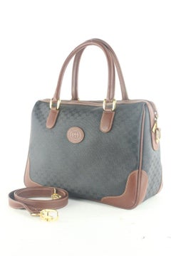 Gucci Rare Black x Brown 2way Square Boston 4GK1012K