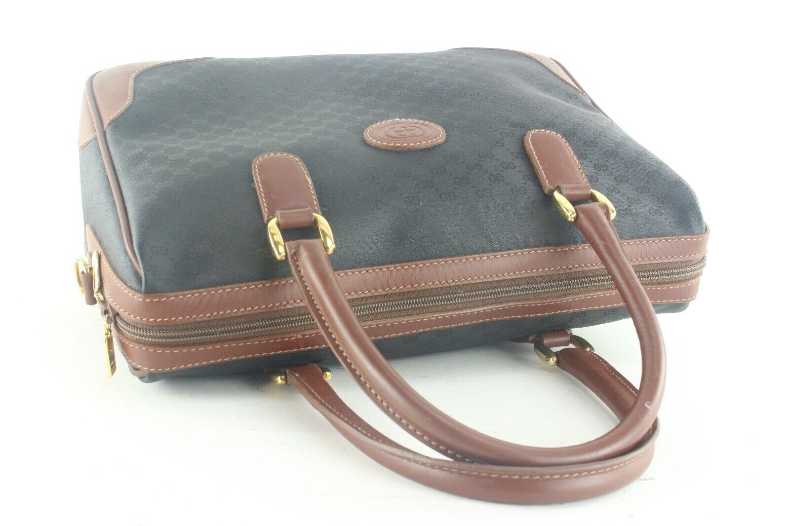 Gris Gucci Rare Black x Brown 2way Square Boston 4GK1012K en vente