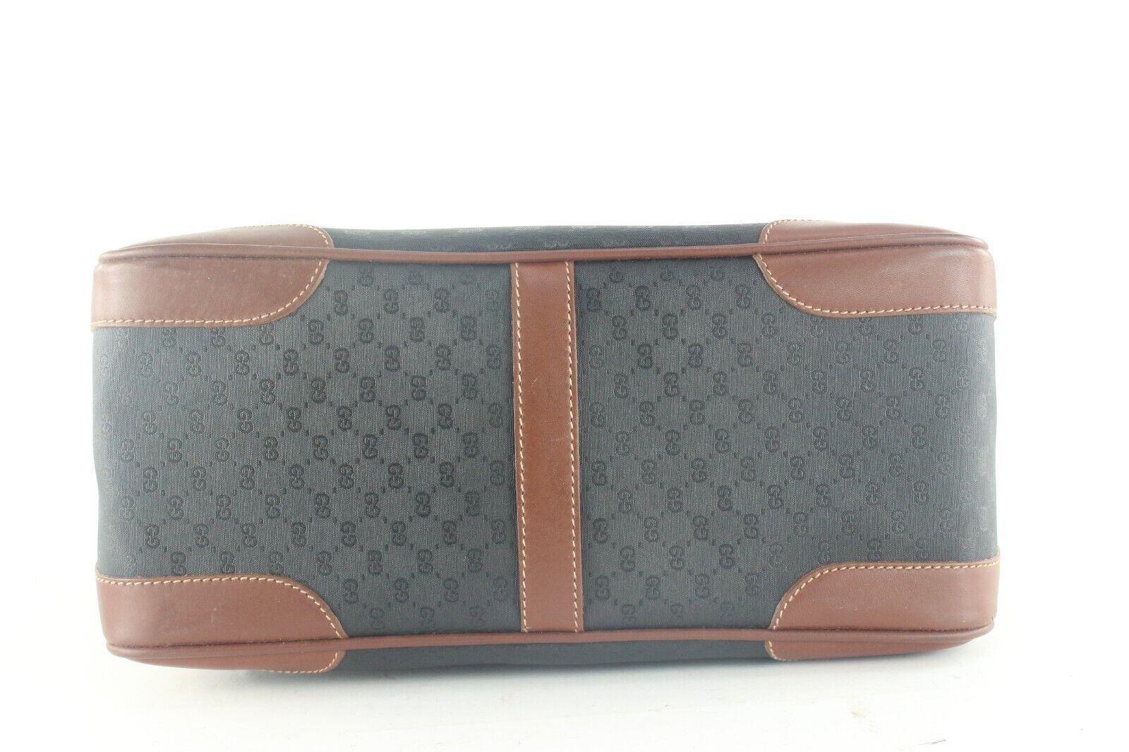 Gucci Rare Black x Brown 2way Square Boston 4GK1012K en vente 1