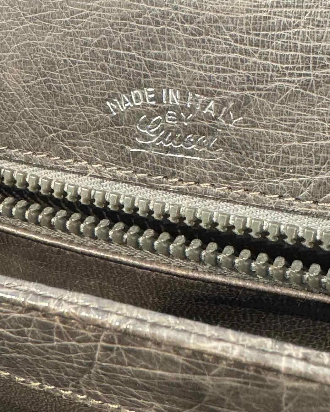 Women's Gucci Rare Brow Ostrich Kelly Handbag For Sale