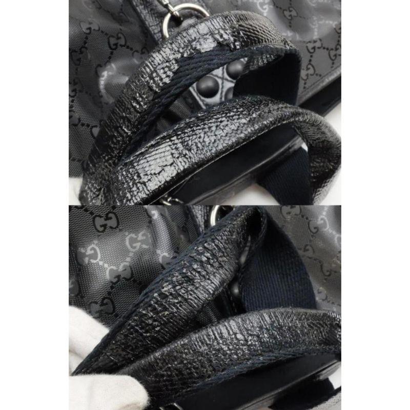 Gucci Rare Extra Large Imprime Monogram Black Chain Tote 22611591 6
