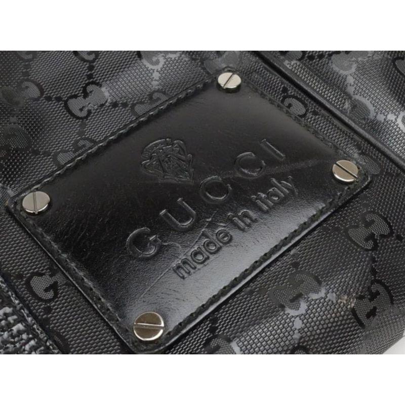 Gucci Rare Extra Large Imprime Monogram Black Chain Tote 22611591 In Good Condition In Dix hills, NY
