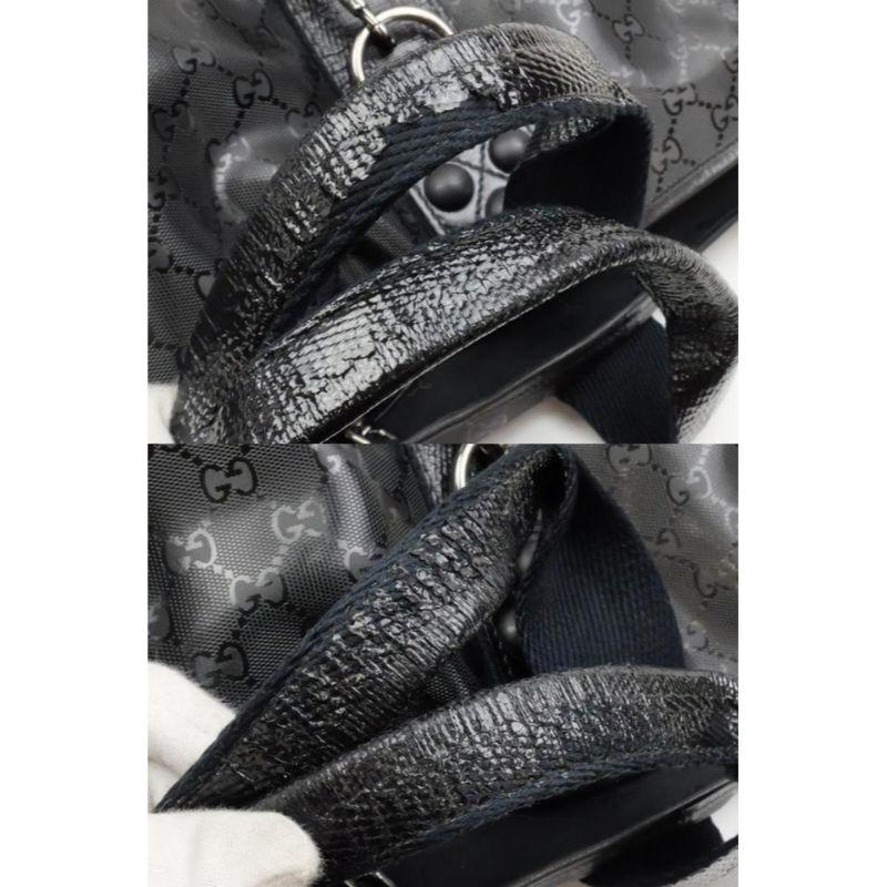 Women's Gucci Rare Extra Large Imprime Monogram Black Chain Tote 22611591