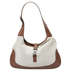 Gucci Rare Ivory Medium Perforated Jackie