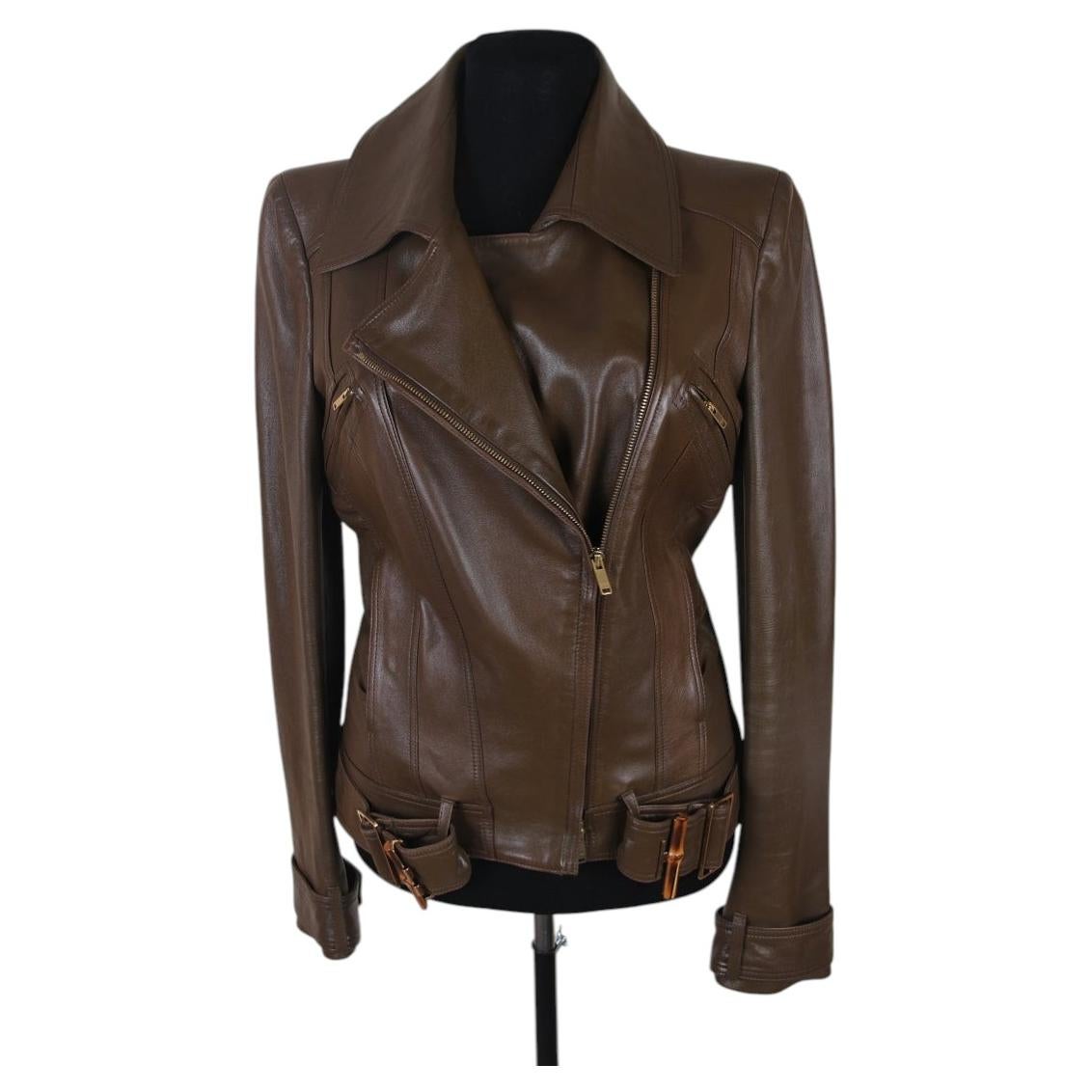 Gucci rare leather jacket