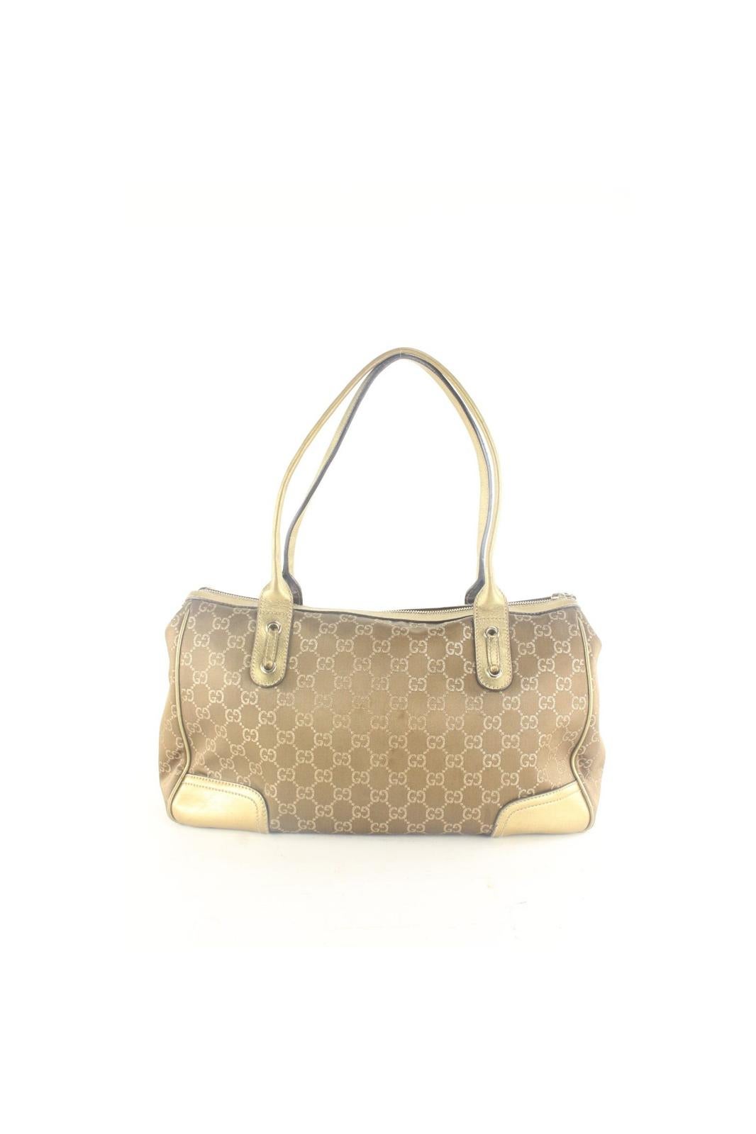 Gucci Rare Metallic Bronze Gold Shoulder Bag 3GK1012K For Sale 7