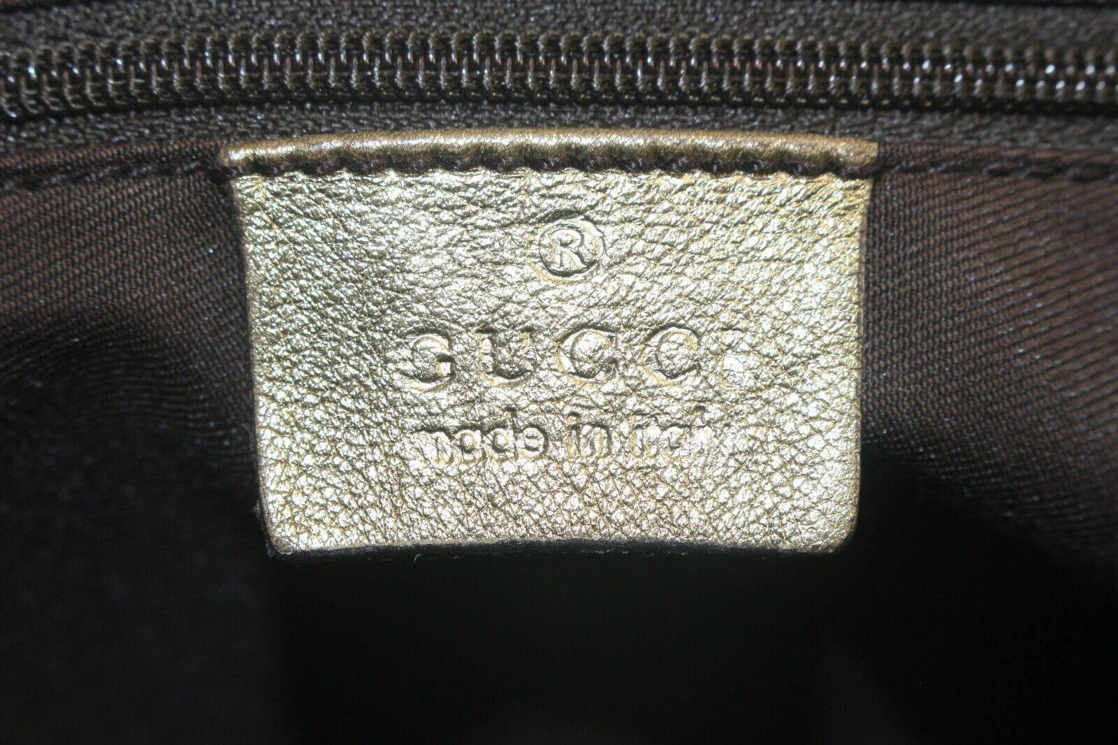 Brown Gucci Rare Metallic Bronze Gold Shoulder Bag 3GK1012K For Sale