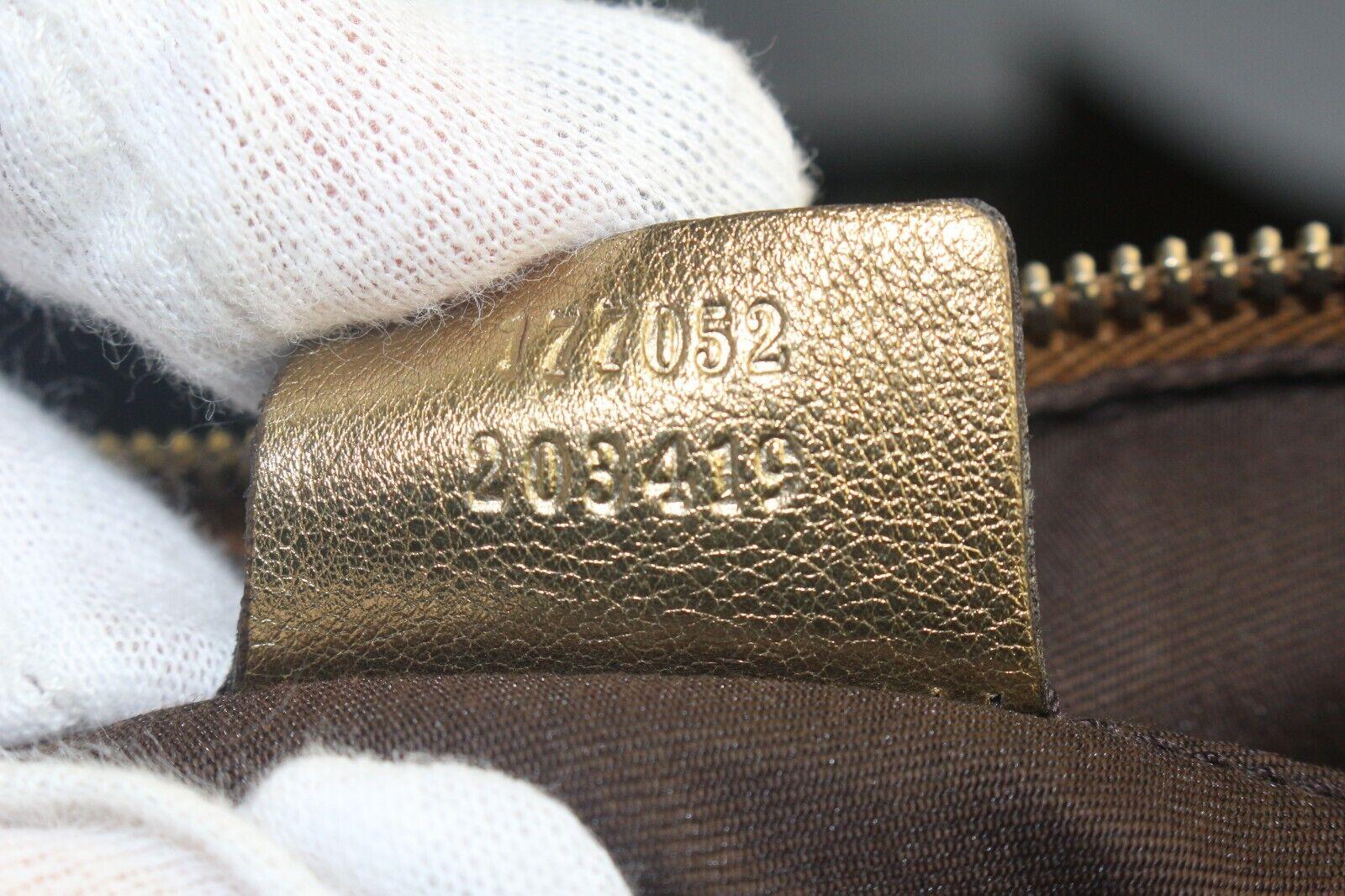 Seltene Metallic Bronze Gold Umhängetasche von Gucci 3GK1012K im Zustand „Gut“ im Angebot in Dix hills, NY