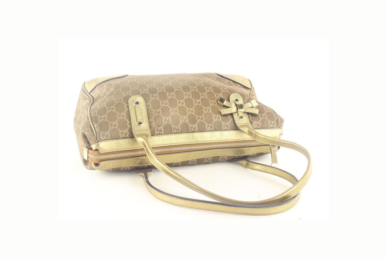 Gucci Rare Metallic Bronze Gold Shoulder Bag 3GK1012K For Sale 1