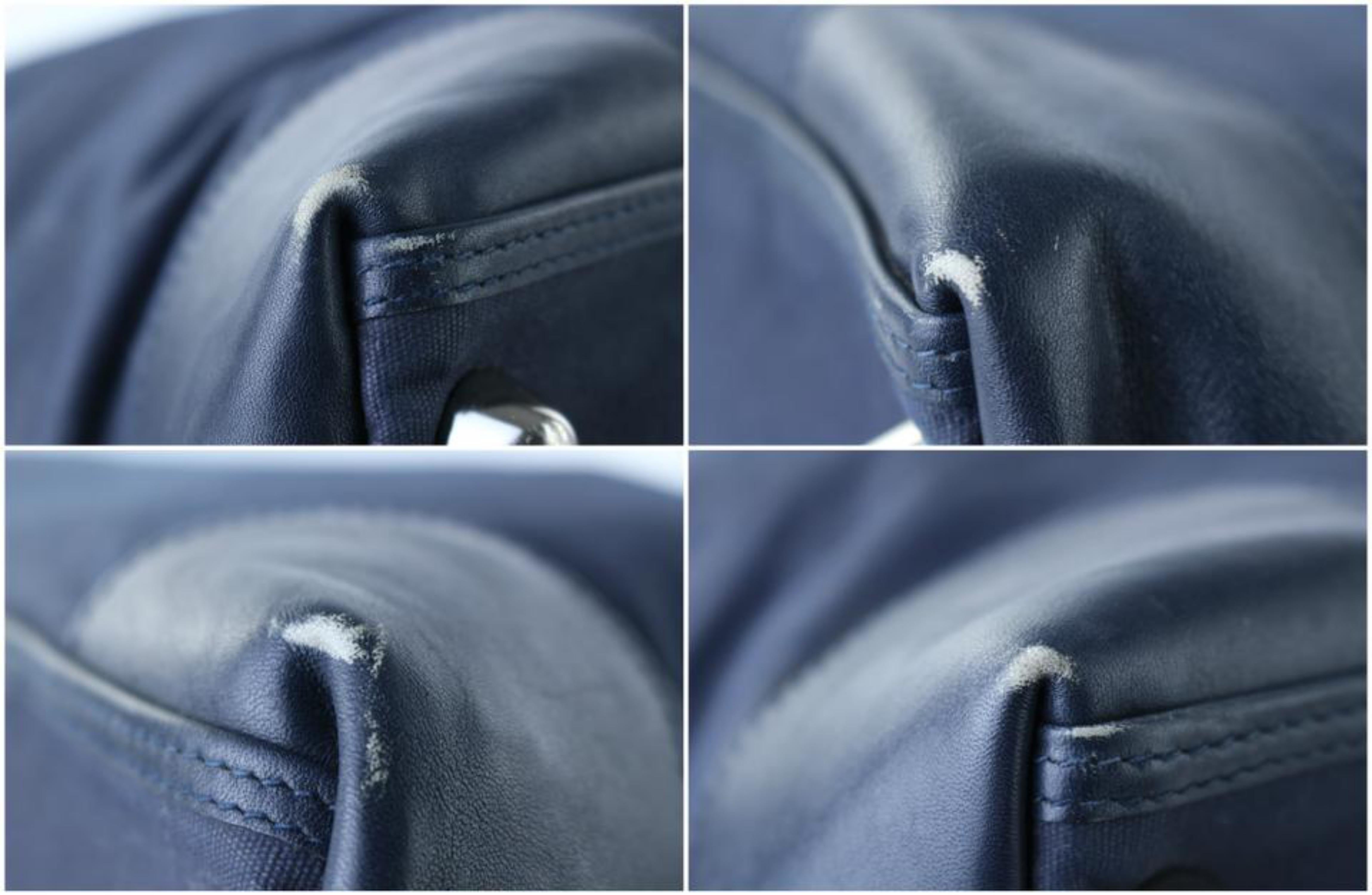 Gucci ( Rare ) Nautical Rope Duffle 222754 Navy Blue Canvas Weekend/Travel Bag 5