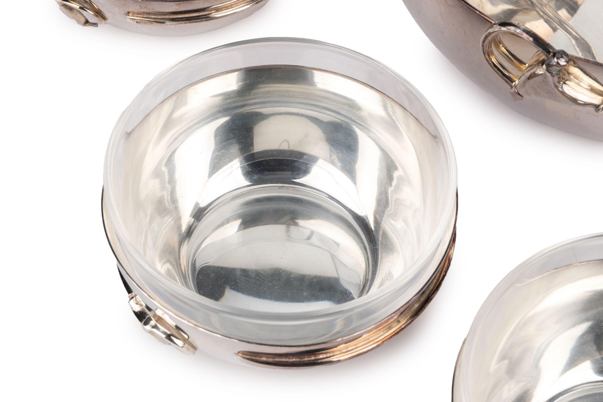 Women's or Men's Gucci Rare Silver Crystal Punch Set For Sale
