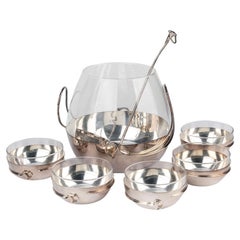 Gucci Rare Silver Crystal Punch Set
