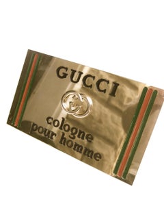 GUCCI Raro cartello espositivo in metallo lucido in ottone anni '70 circa