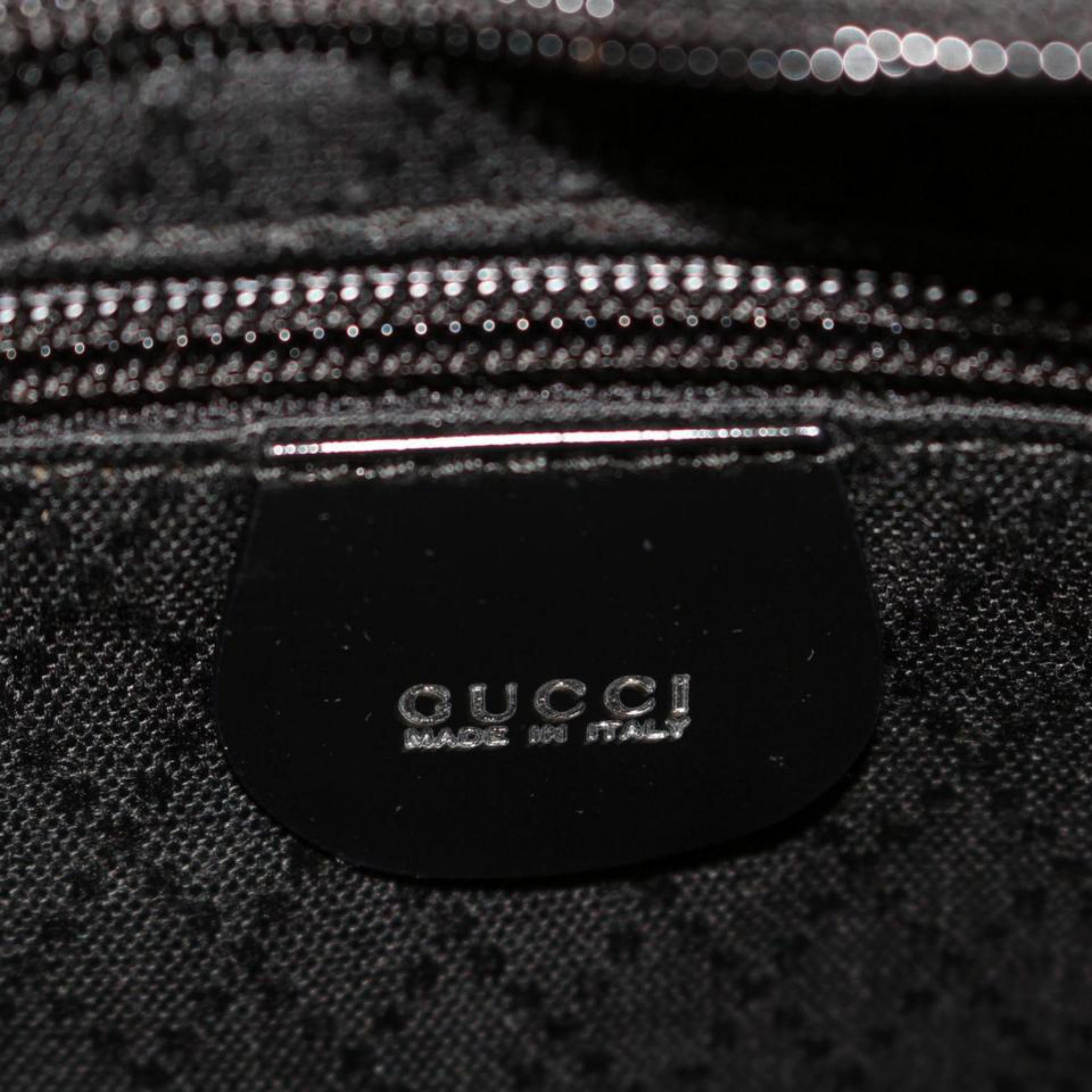 Gucci Rare Suitcase 867675 Black Canvas Weekend/Travel Bag For Sale 2