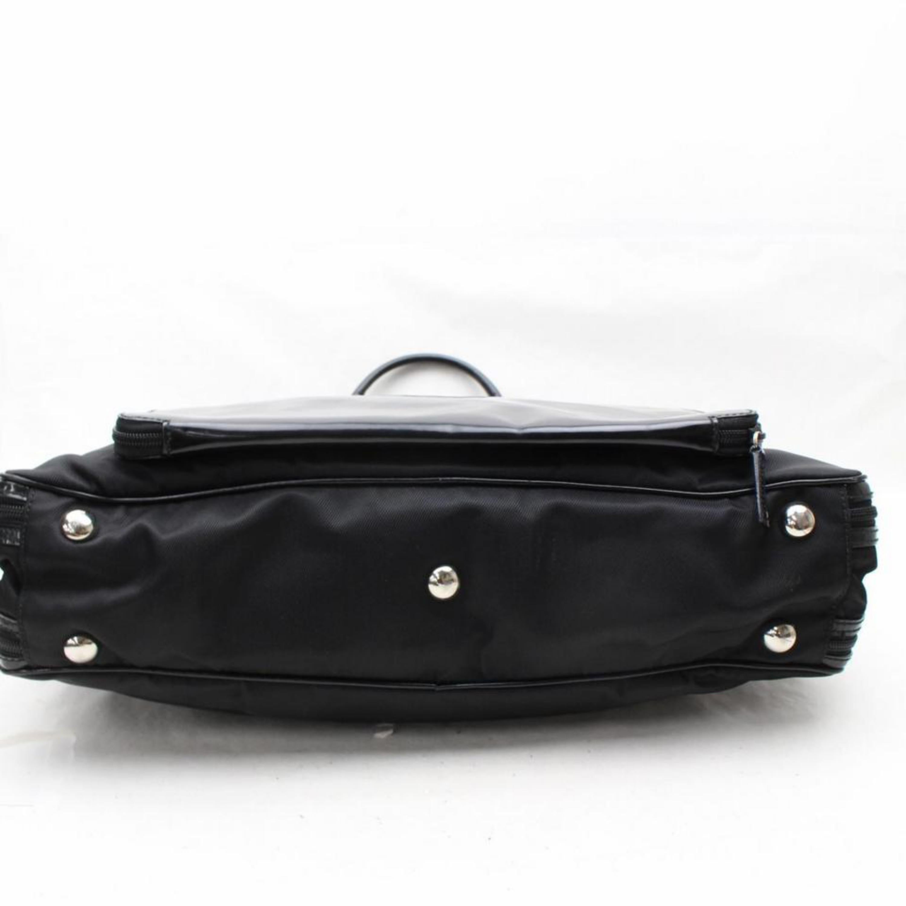 Gucci Rare Suitcase 867675 Black Canvas Weekend/Travel Bag For Sale 5