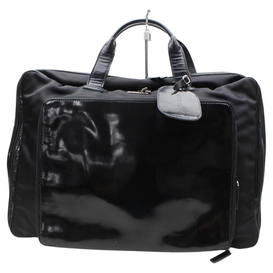 Gucci Rare Suitcase Black Briefcase Bag Carry-On Suitcase 854675 For Sale