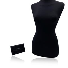 Gucci Rare Vintage Black Silk Minaudiere Vanity Case Evening Bag