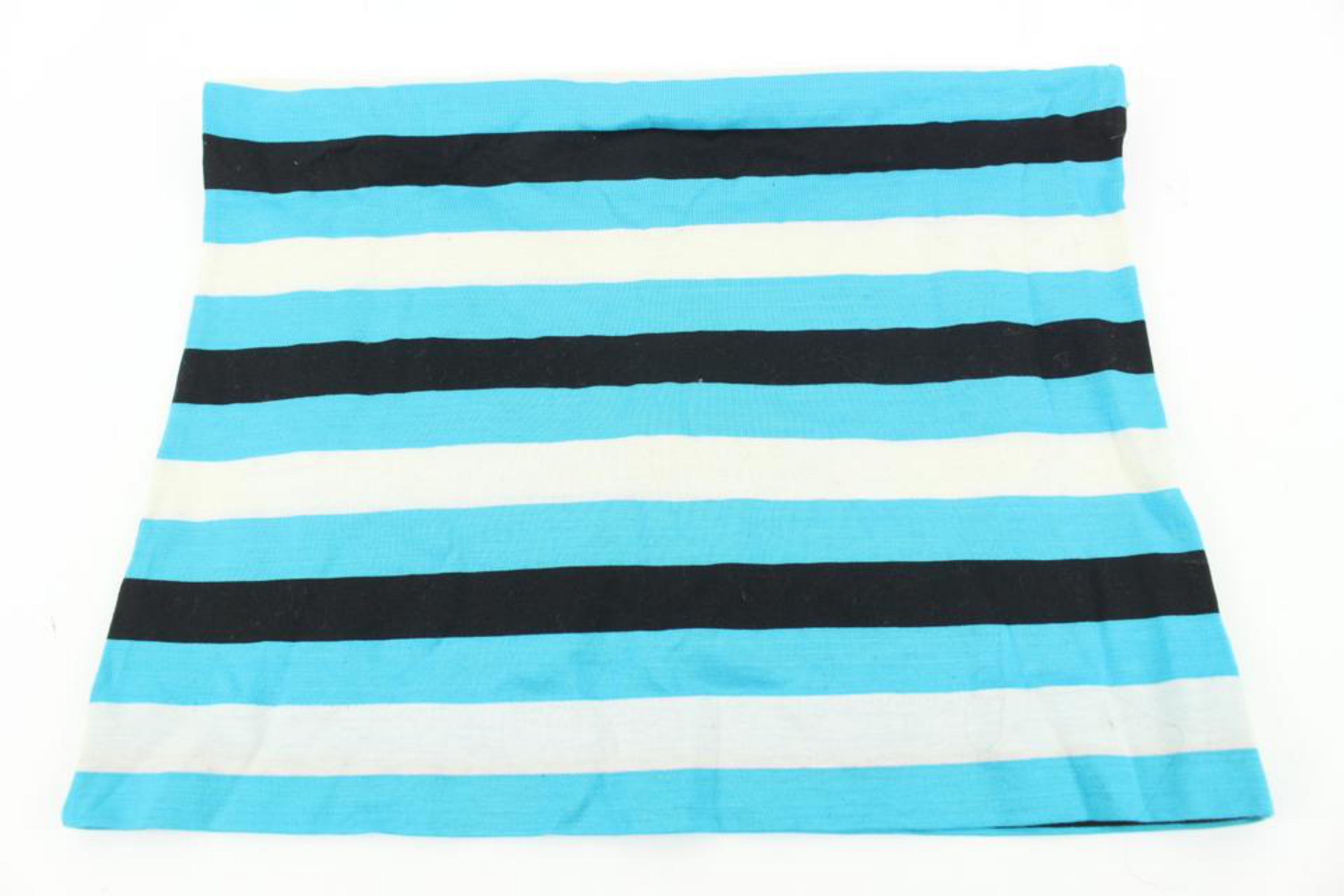 Gucci Rare Vintage Blue Stripe Sleeveless Turtleneck Vest Shirt 114g13 For Sale 2
