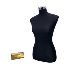 Gucci Rare Vintage Gold Metal GG Monogram Evening Clutch Bag