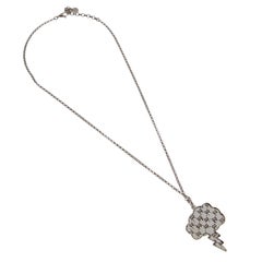 Gucci Real Gucci Lightning Cloud Sterling Silver Pendant Necklace