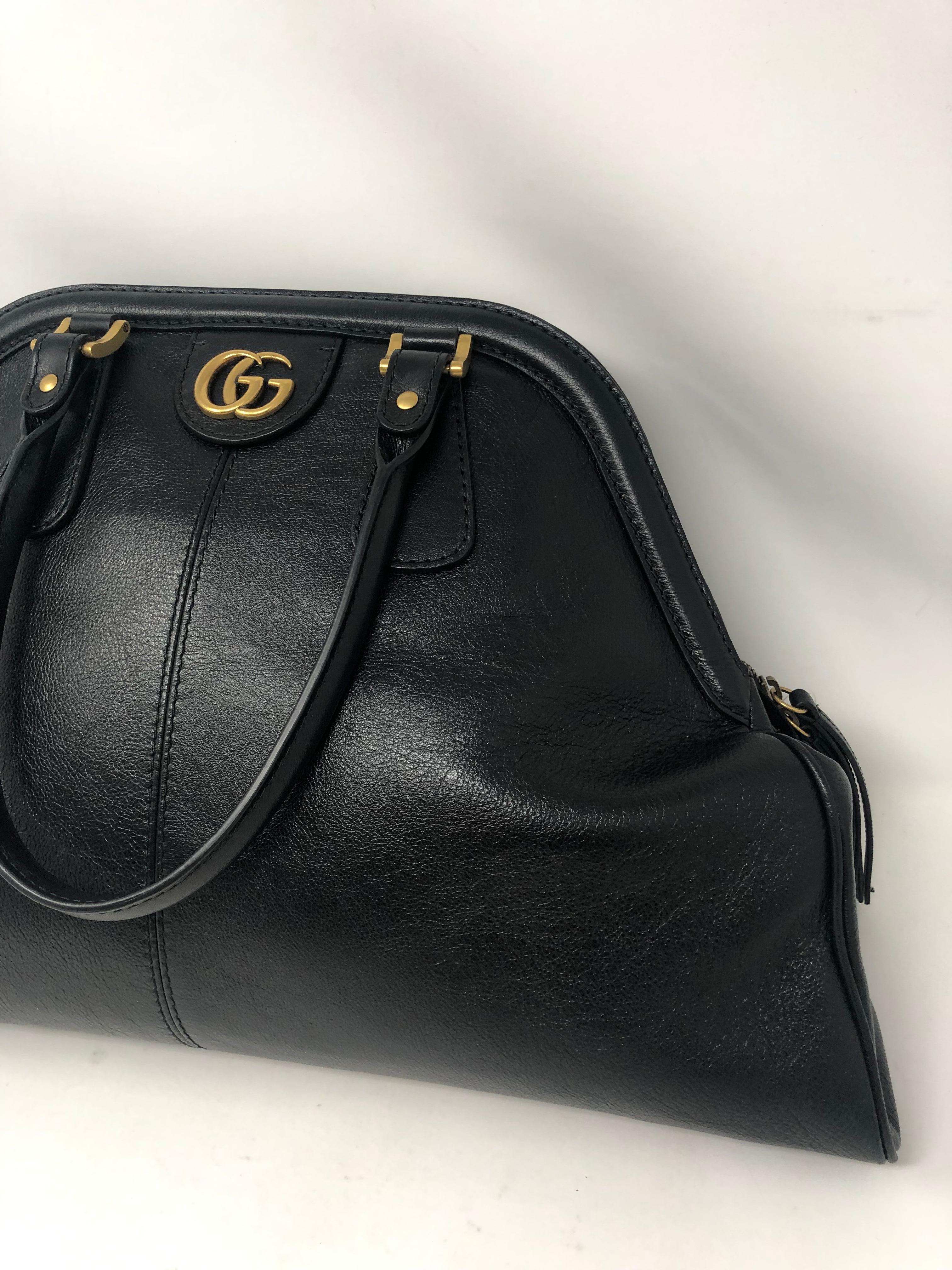 Gucci Re(Belle) Large Black Leather Bag  1