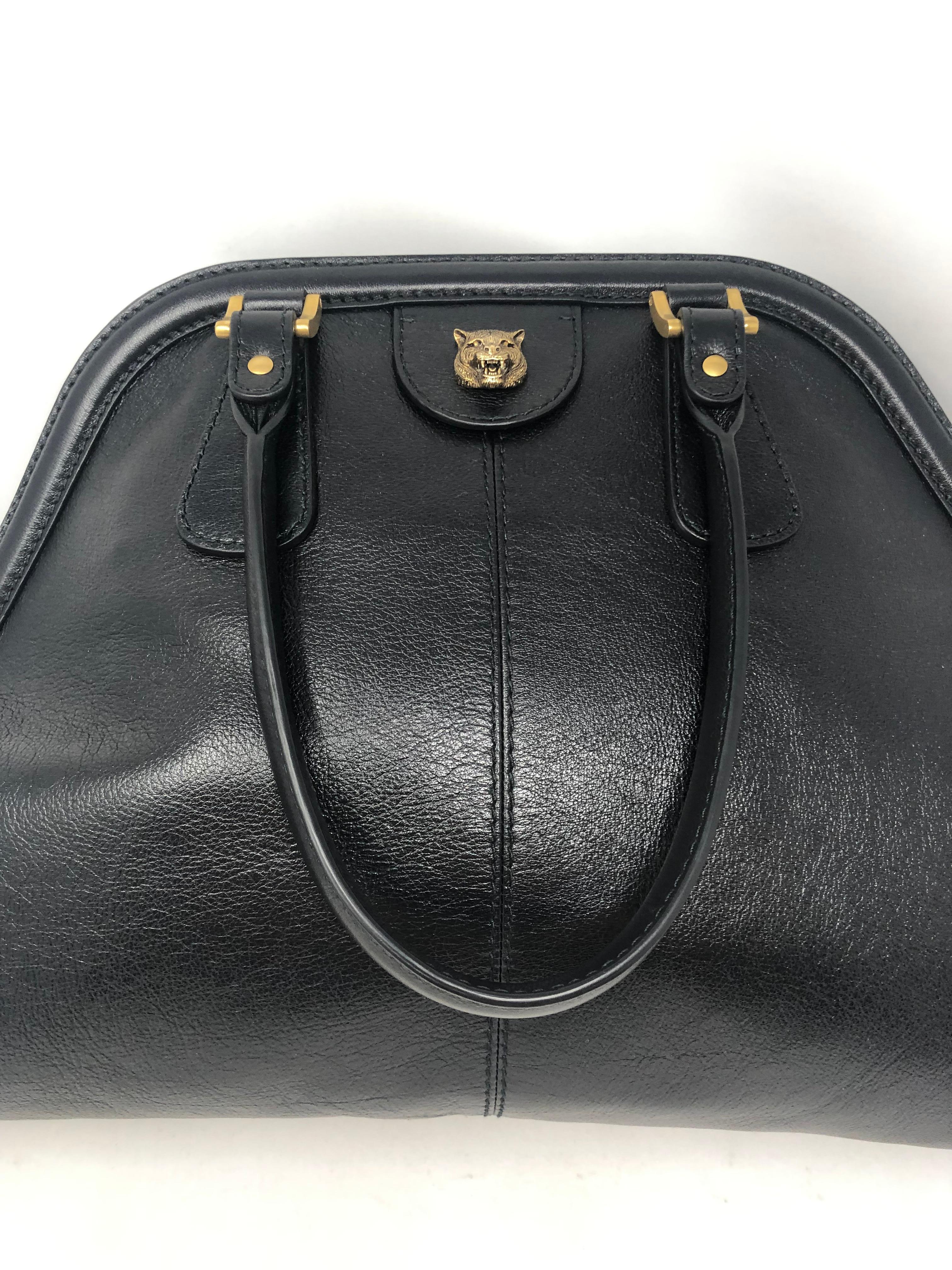Gucci Re(Belle) Large Black Leather Bag  5