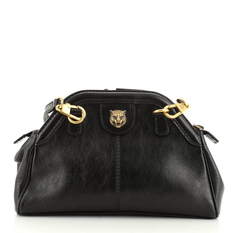 Black Gucci RE(BELLE) Shoulder Bag Leather Small