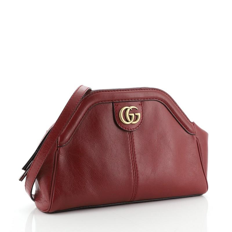 Brown Gucci RE(BELLE) Shoulder Bag Leather Small