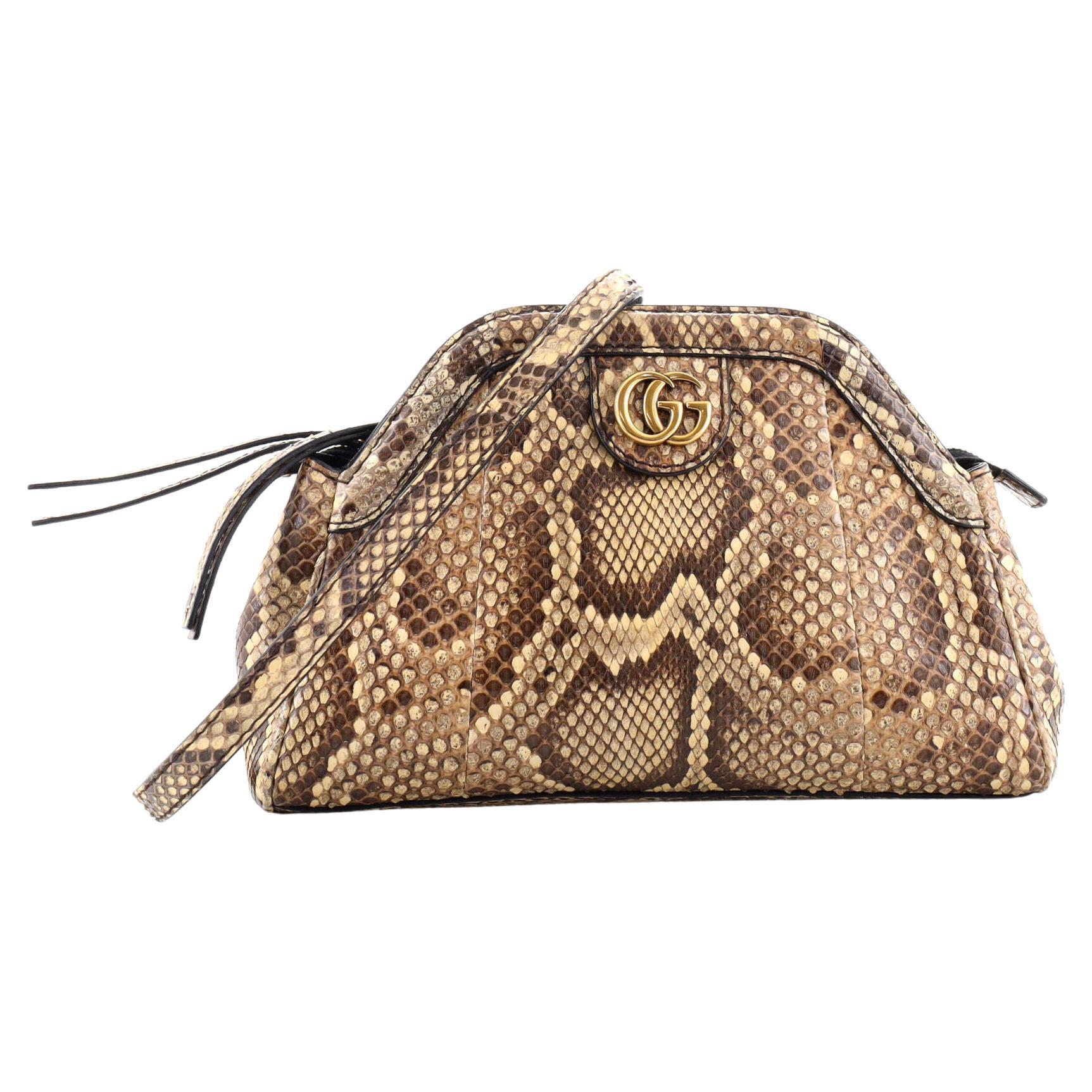 Gucci RE(BELLE) Shoulder Bag Python Small