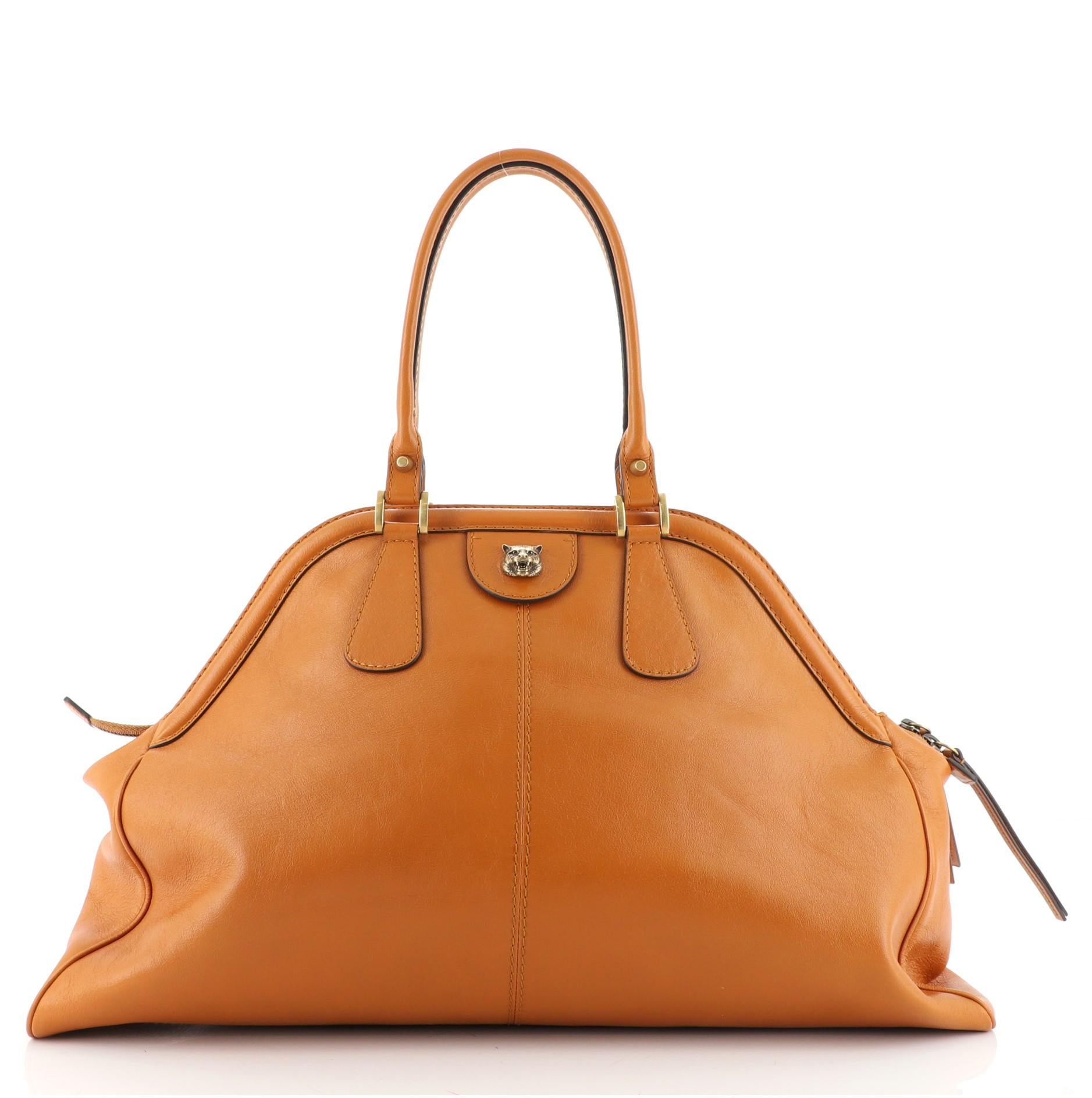 Gucci RE BELLE Top Handle Bag Leather Large at 1stDibs gucci