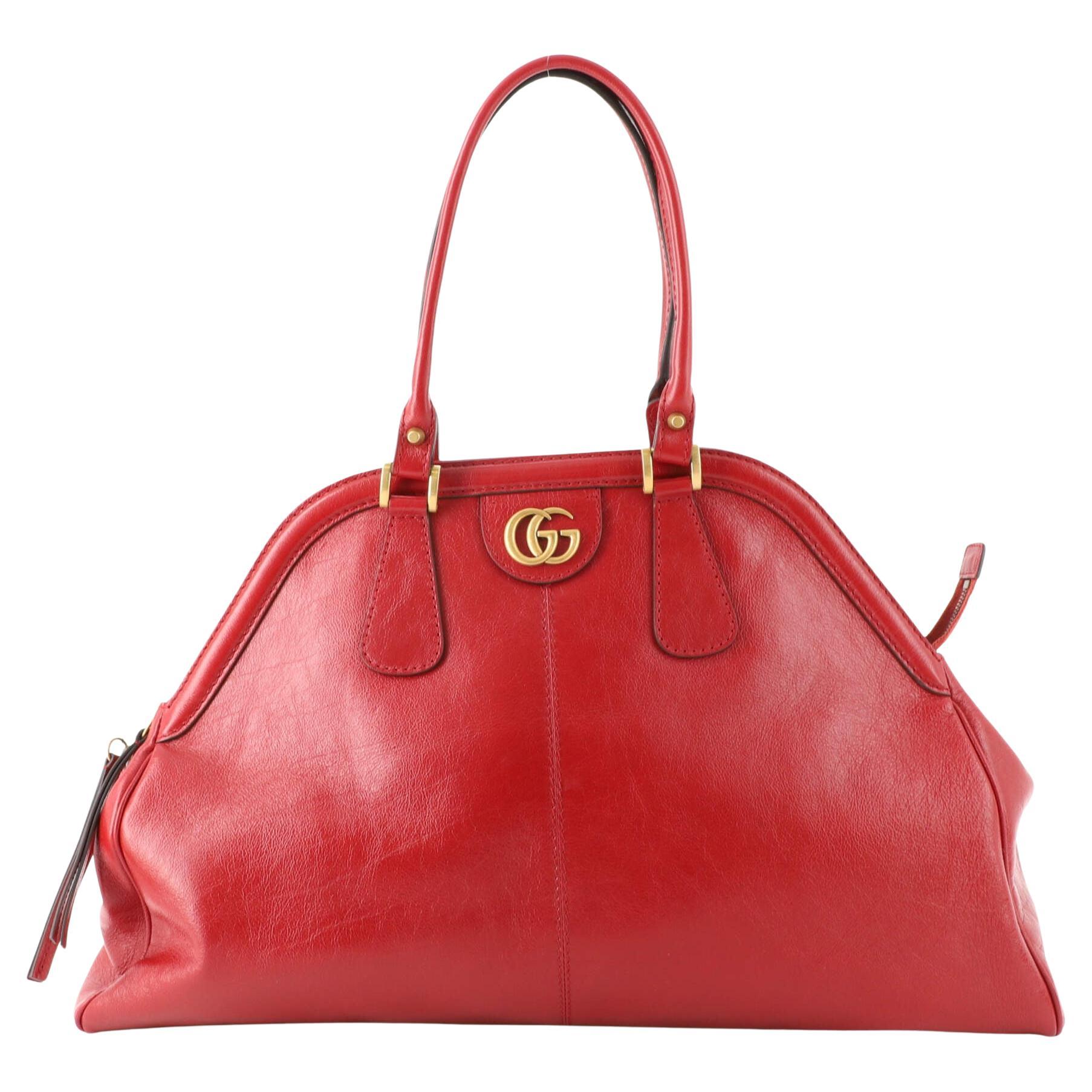 Gucci RE(BELLE) Top Handle Bag Leather Large