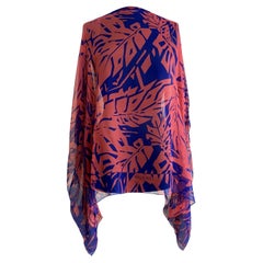 Gucci red and blue nature caftan
