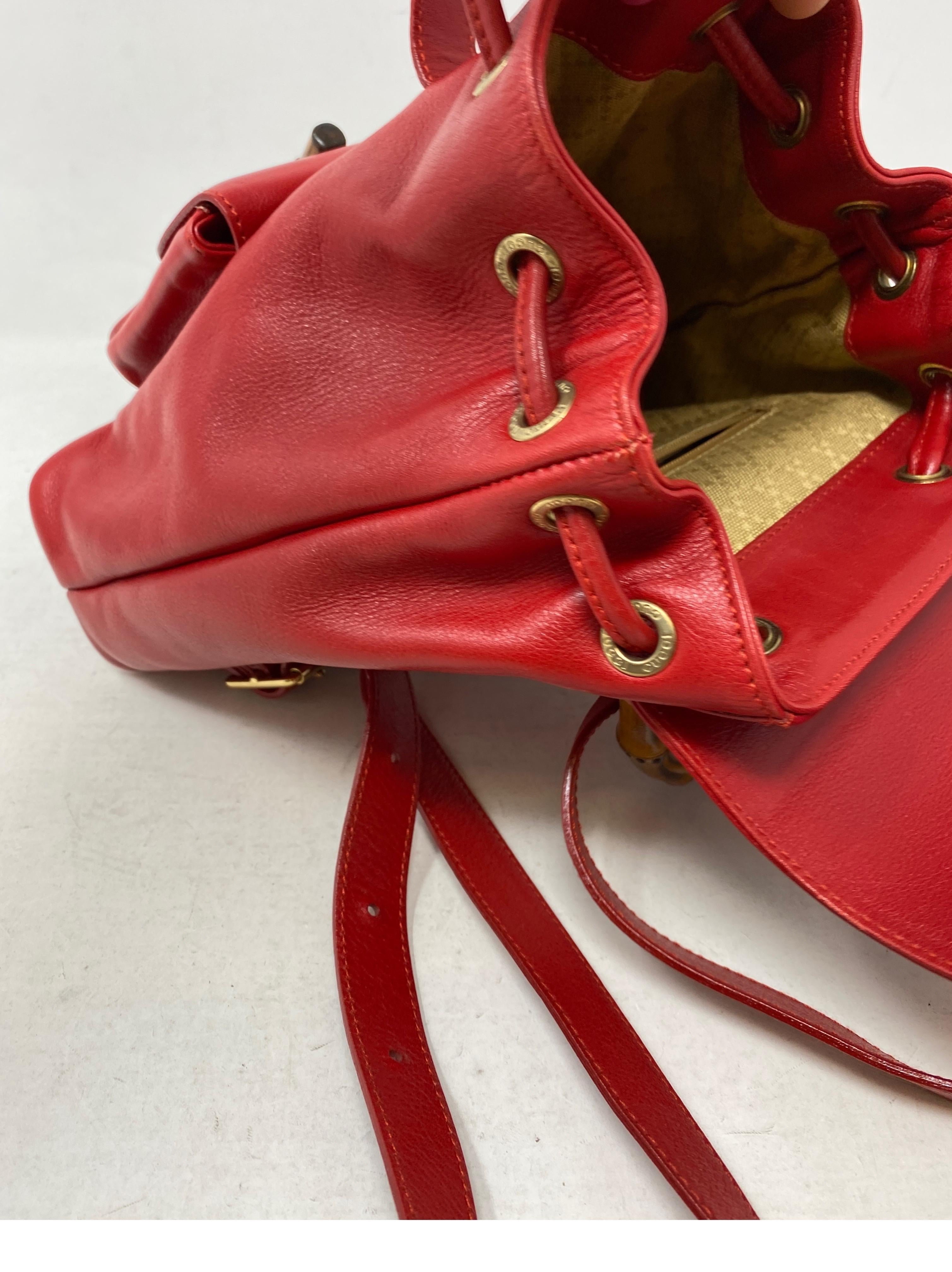 Gucci Red Backpack 8