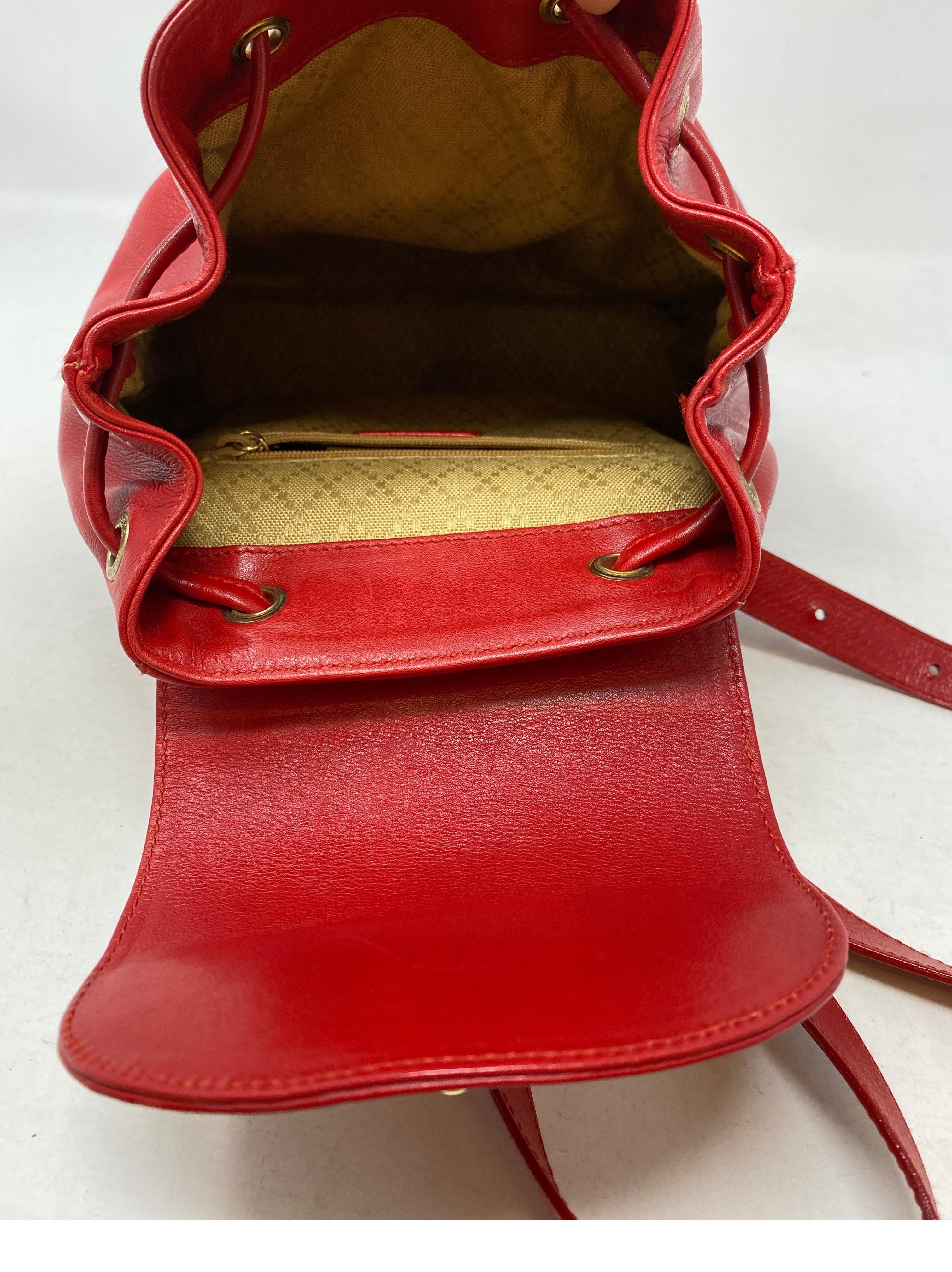 Gucci Red Backpack 9