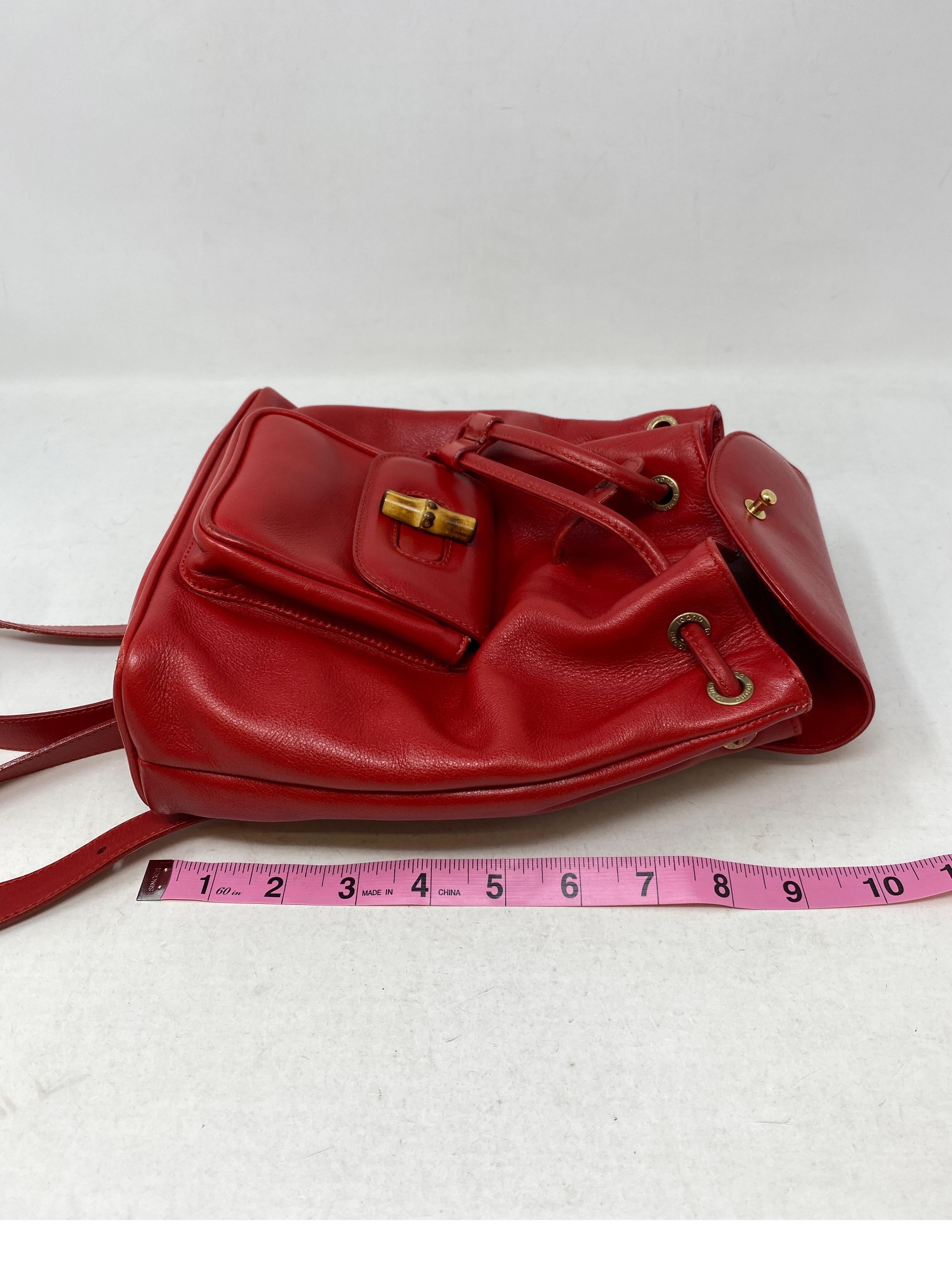 Gucci Red Backpack 11