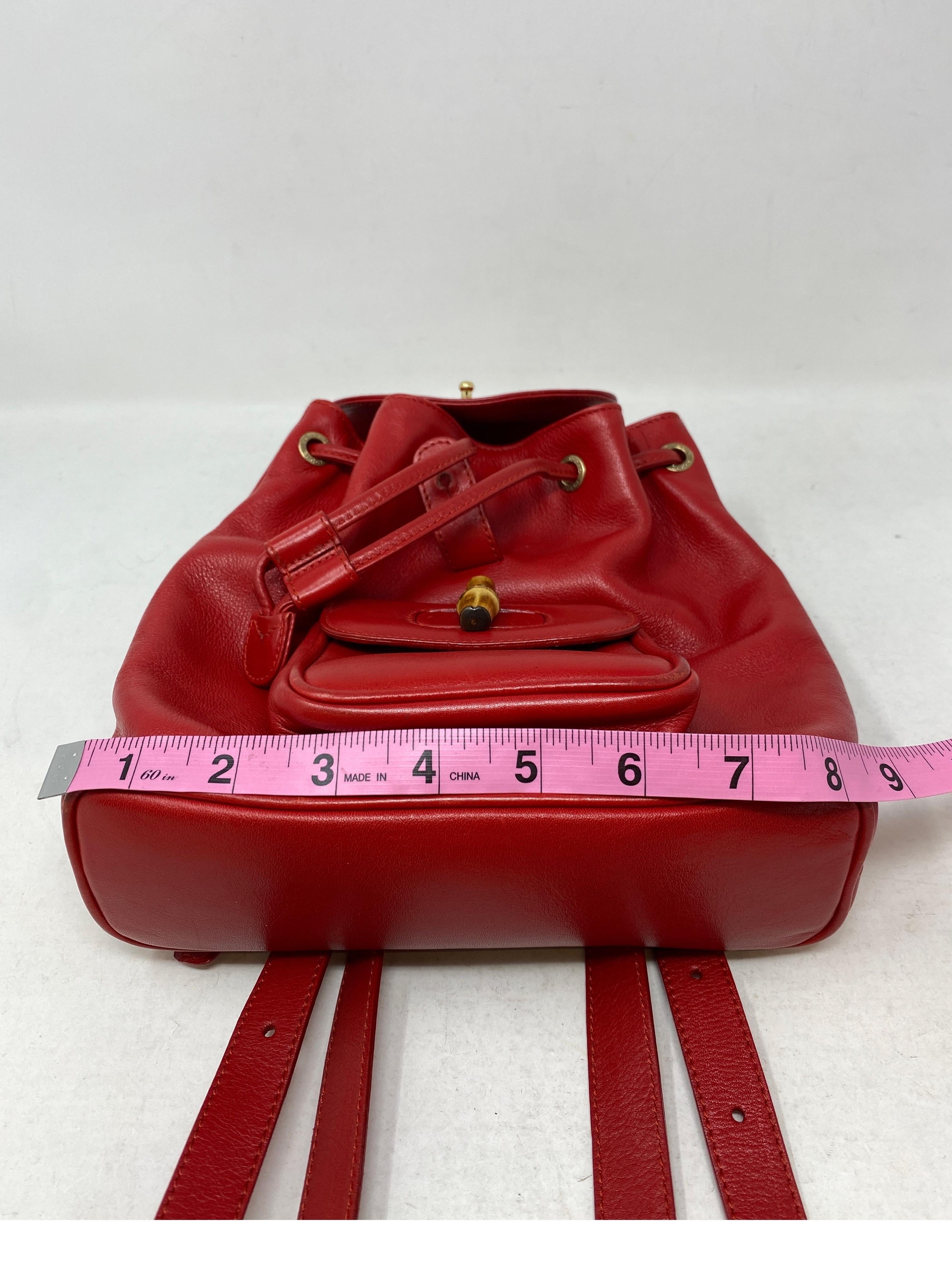 Gucci Red Backpack 12