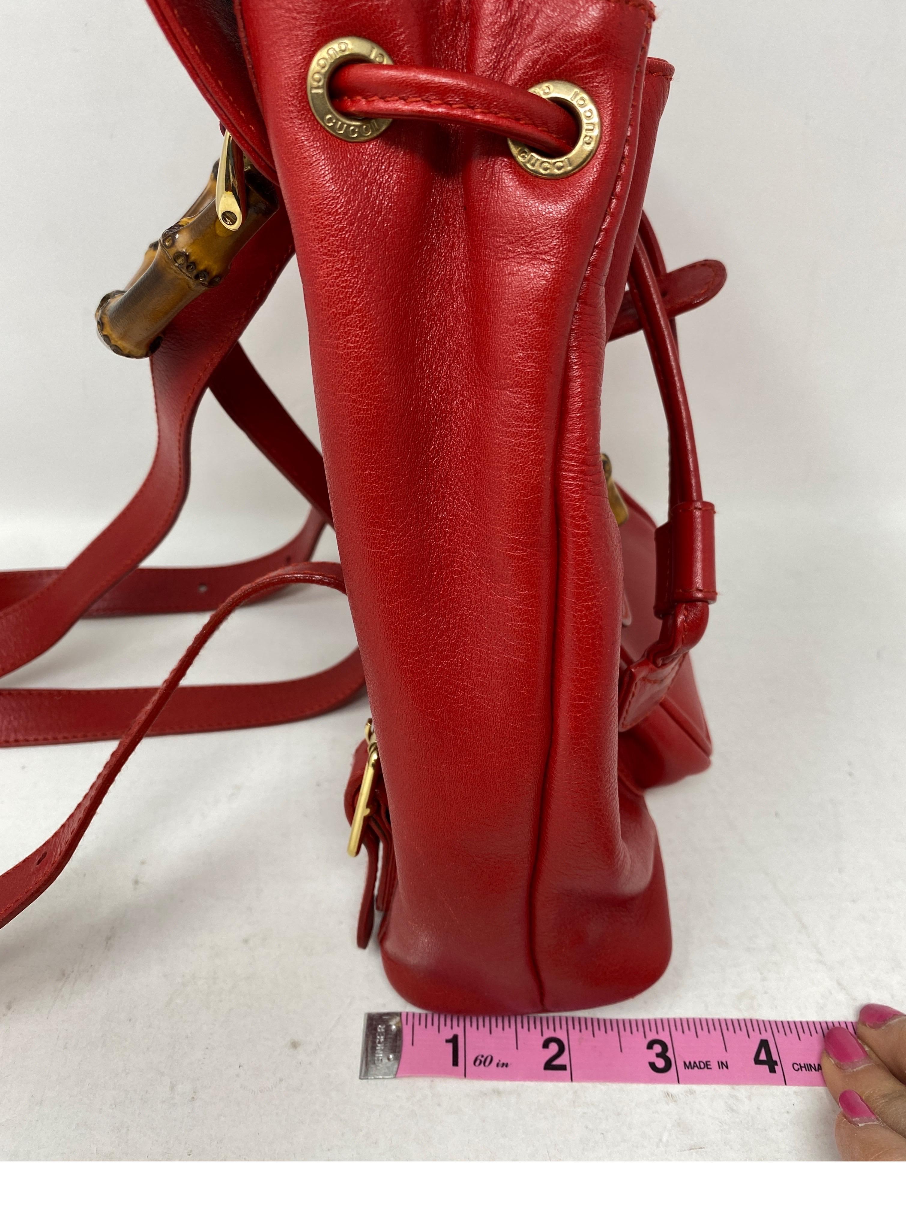 Gucci Red Backpack 13