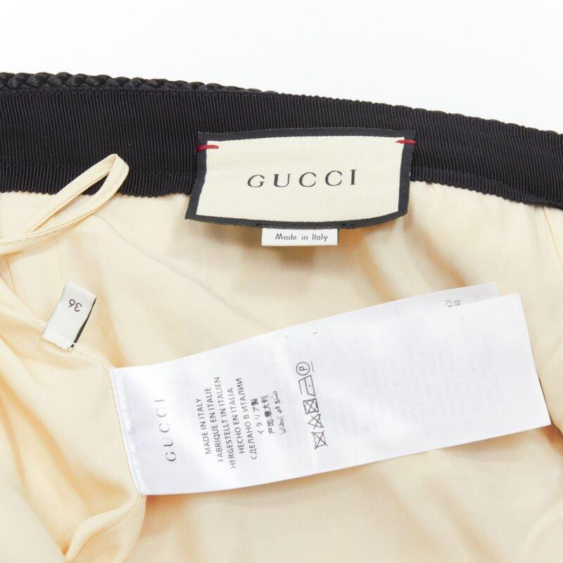 GUCCI red beige checkered tweed gold tone GG button mini skirt IT36 XXS For Sale 3
