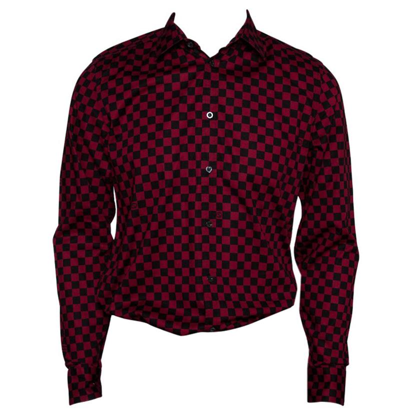 gucci red and black shirt