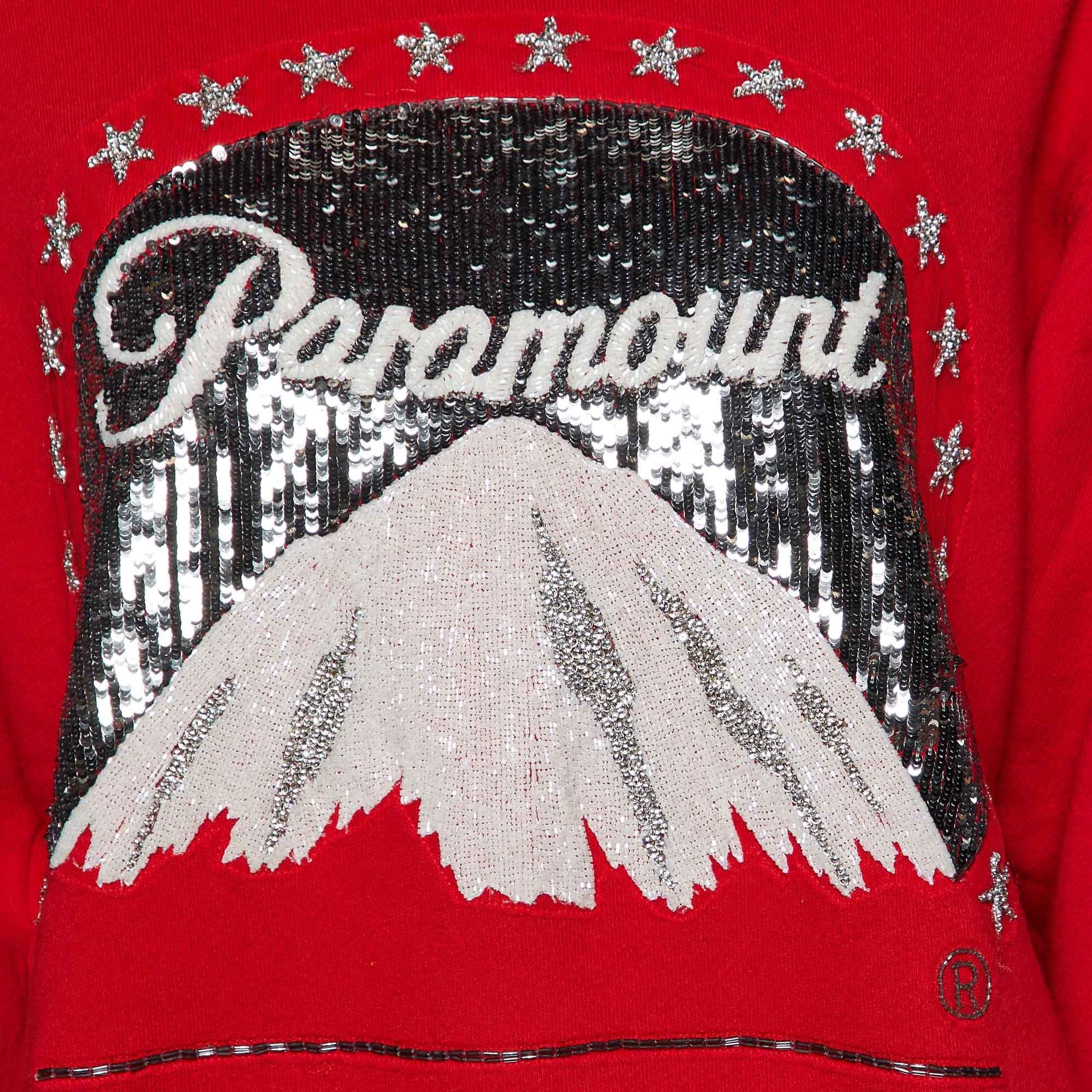 Rouge Gucci Coton rouge Sweat à paillettes Paramount Pictures® Edition S