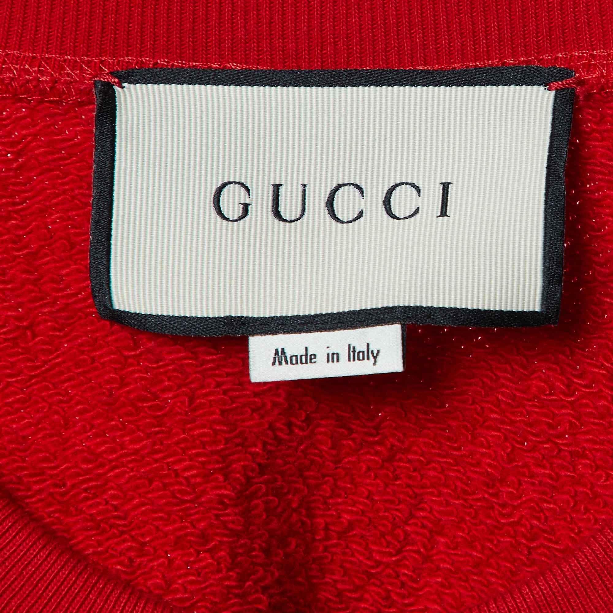  Gucci Coton rouge Sweat à paillettes Paramount Pictures® Edition S Pour femmes 