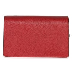 Gucci Red Dollar Calfskin Crystal Super Mini Dionysus