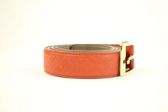 Gucci Red Embossed Guccissima Imprime 1ggty223 Size 42 Belt