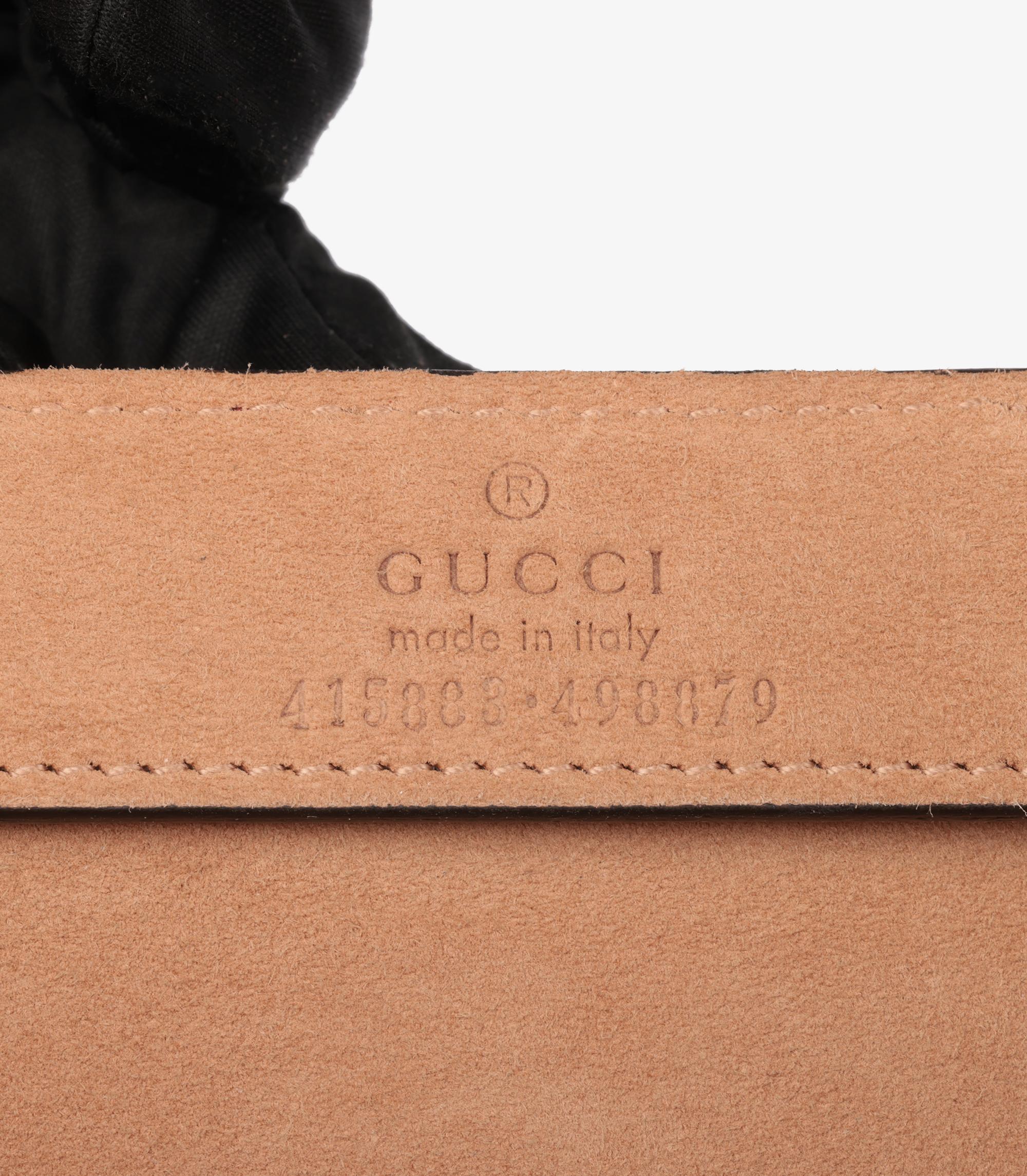 Gucci Red Embossed Smooth Calfskin Leather XL Tote For Sale 4