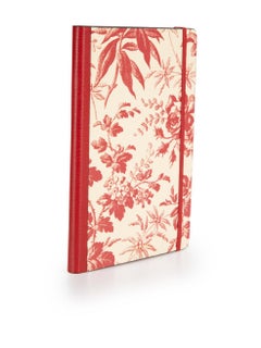 Gucci Red Floral Print Notebook