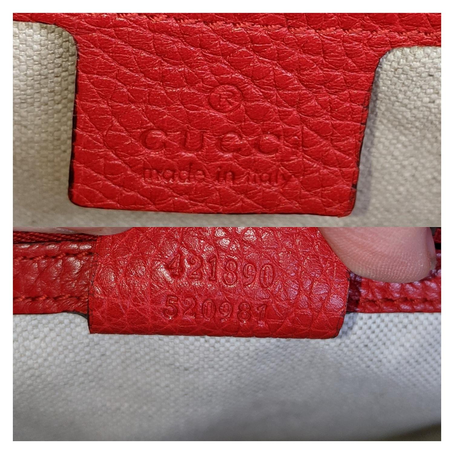 Gucci Red GG Marmont Top Handle Bag For Sale 3