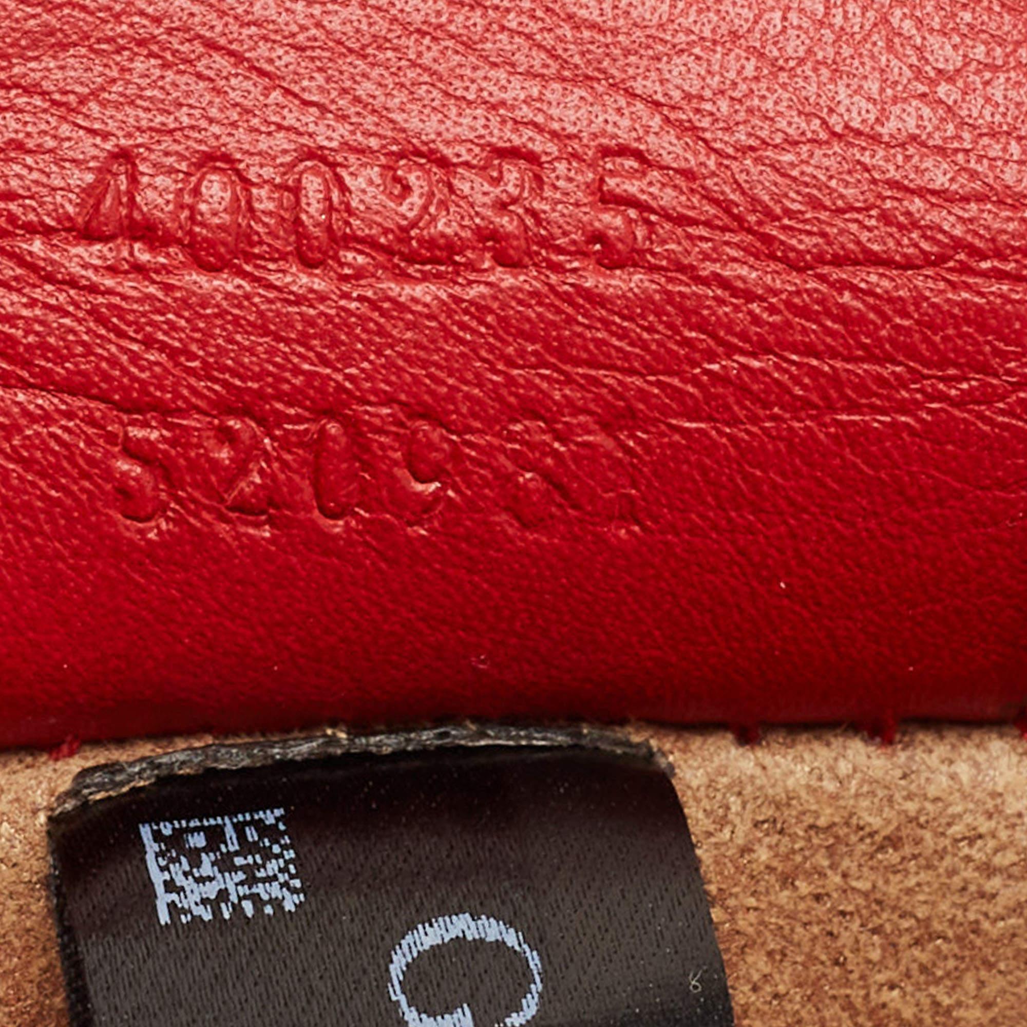 Gucci - Sac à bandoulière en toile et cuir rouge « Dionysus Arabesque » GG Supreme, taille moyenne 6
