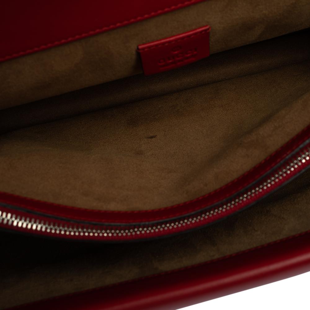 Gucci Red GG Supreme Canvas and Leather Medium Dionysus Arabesque Shoulder Bag 7