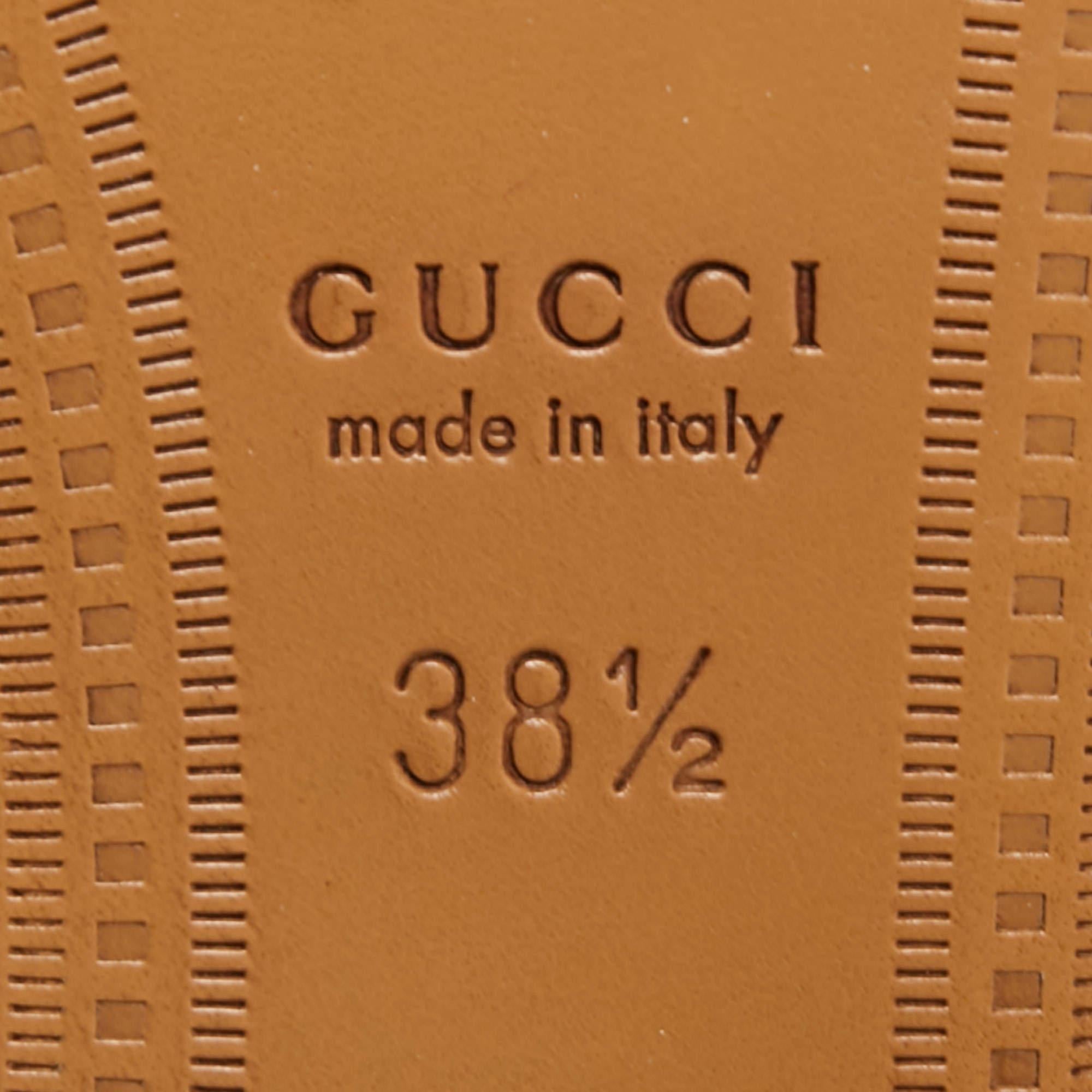 Women's Gucci Red GG Velvet Jordaan Loafers Size 38.5