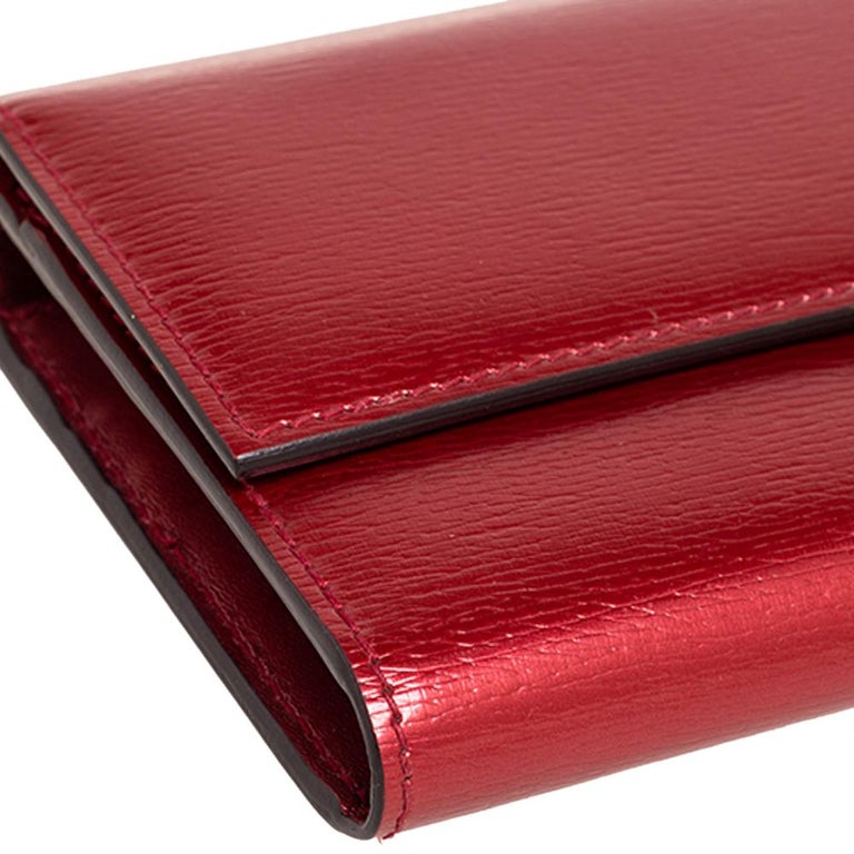 Red Gucci GG Marmont Continental Wallet – Designer Revival